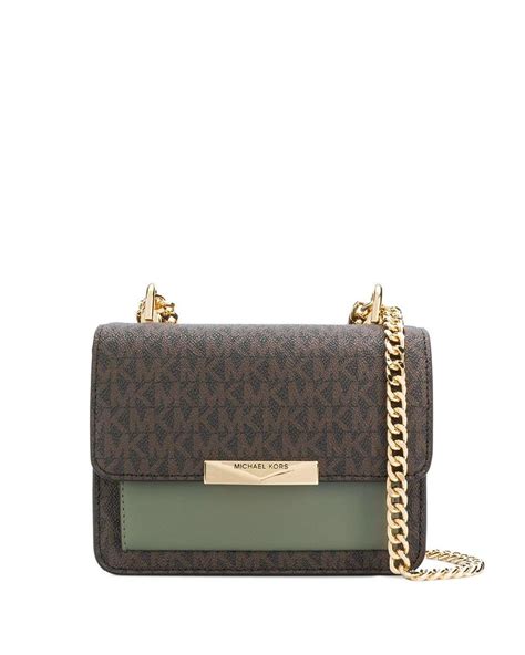 Michael Kors Jade Extra Small Leather Gusset Crossbody